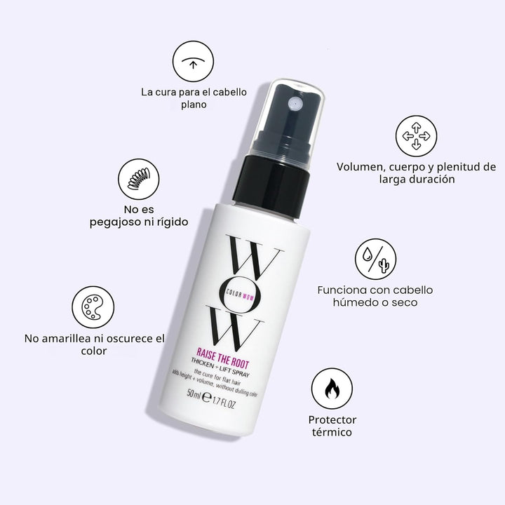 COLOR WOW Raise the Root Thicken + Lift Spray - Volumen durante tod...