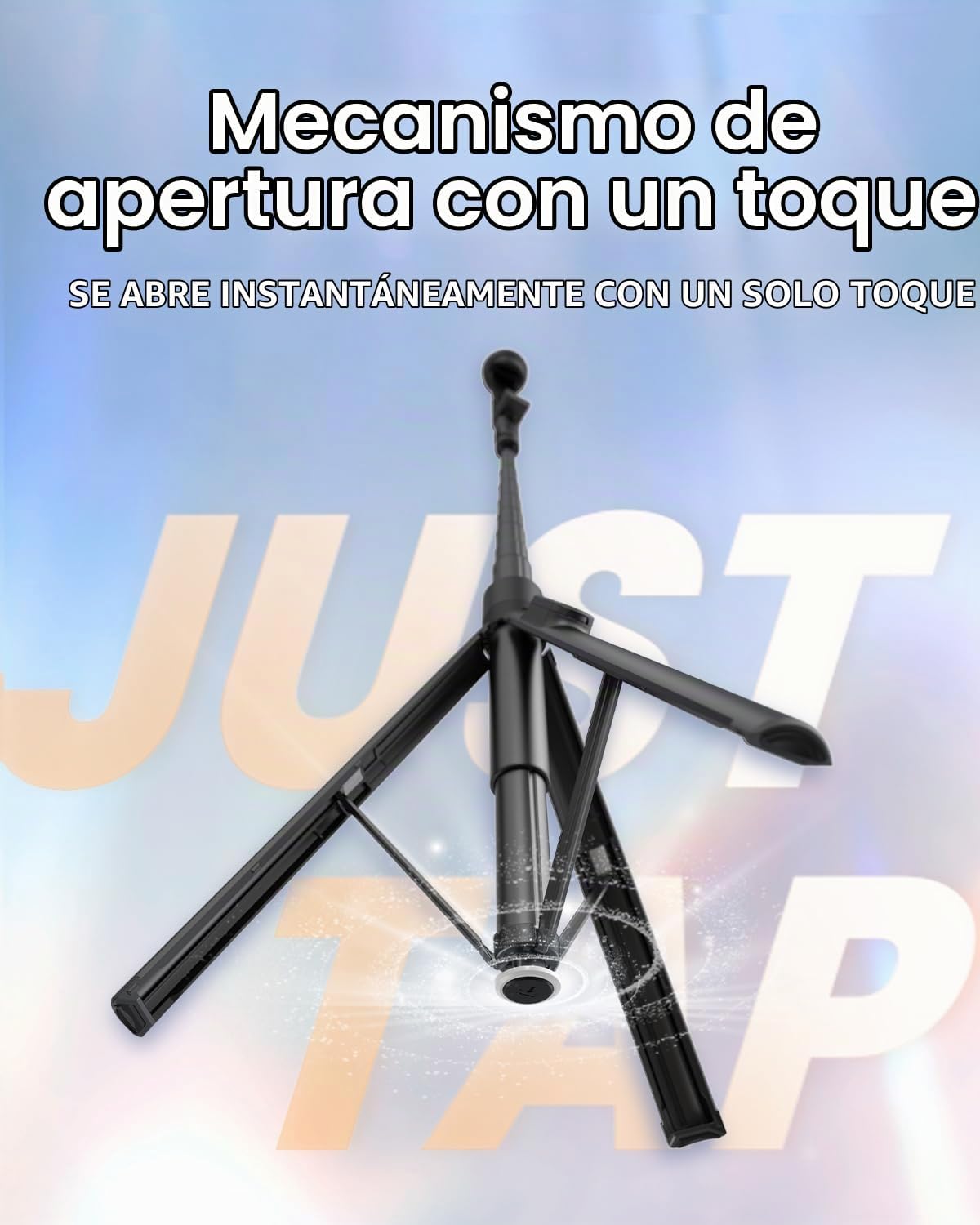 KraftGeek JustTap - Trípode de teléfono para iPhone, con apertura