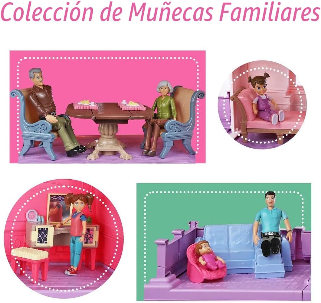 Beverly Hills Sweet Li'l Family - Juego de 9 figuras flexibles...
