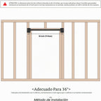 Barra de Tracción para Puerta Montada en Pared, Barra de Tracción Pesada para Entrenamiento de Fuerza en Marco de Puerta, Soporte para Viga o Montaje a Lustre de Perfiles, Construcción Sólida de Metal grueso, Soporta 500 lbs