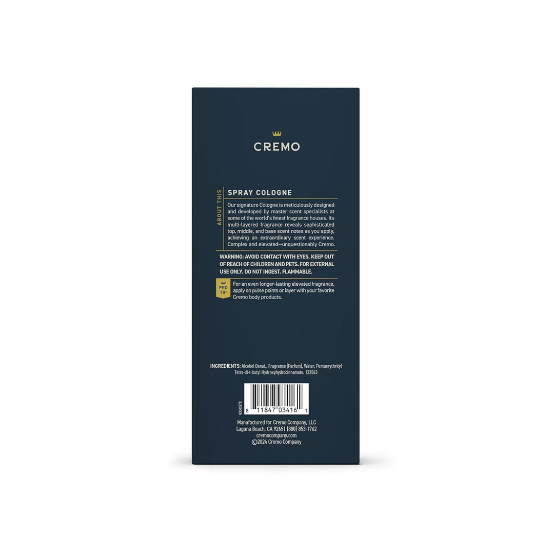 Cremo Cologne For Men - Palo Santo - Espray de colonia para hombre,...