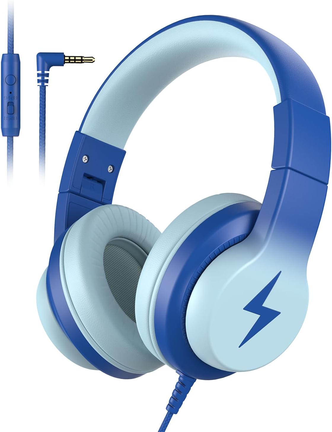 Candy Bila Auriculares con Cable para Niños, Diaódulos para Escuela, Circunaurales para Niños y Niñas