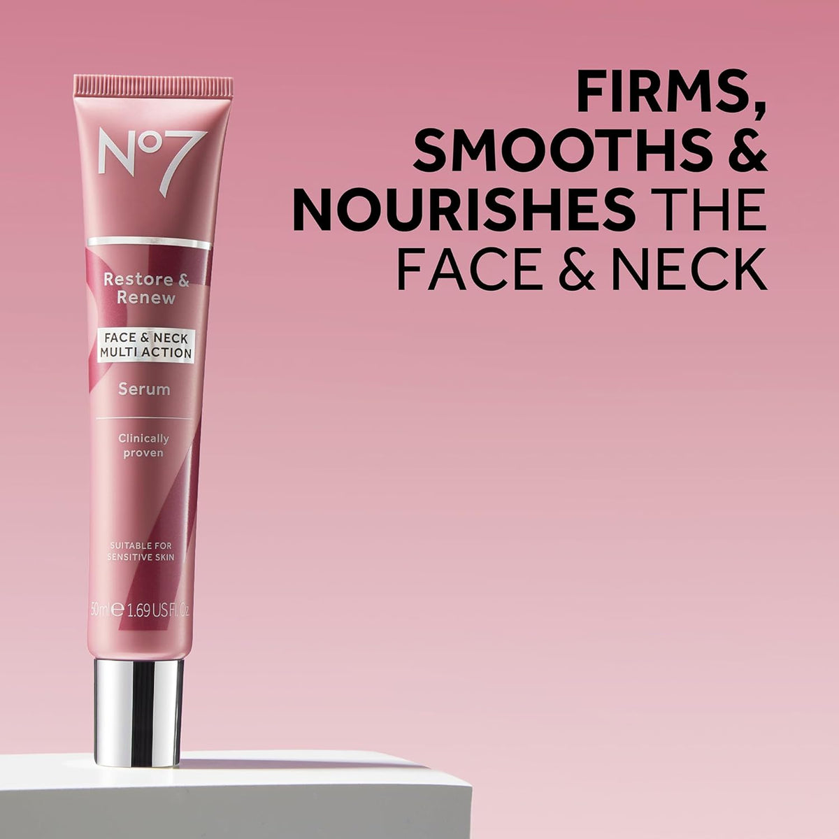No7 restaurar &amp; Renew Face &amp; Cuello Multi Acción Skincare s...