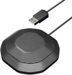 Micrófono de computadora de 360° para PC, micrófono de PC de conferencia USB, tecnología de cancelación de ruido, grabación, Skype, clase en línea, informador de cortes, Plug & Play