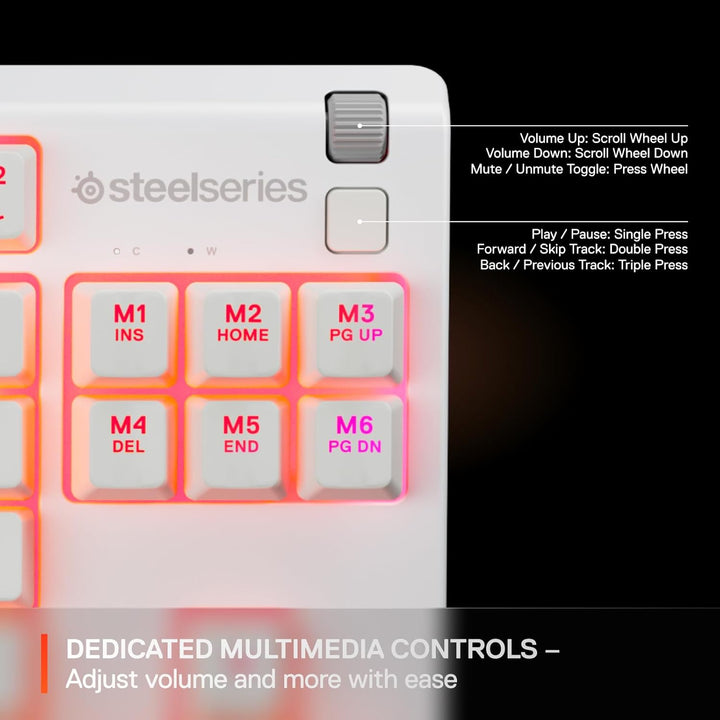 SteelSeries Apex 3 TKL White RGB - Teclado para juegos \u2014 Facto...