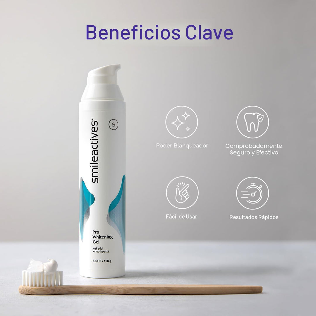 Smileactives Gel Blanqueador Dental para Pasta Dental con Peróxido...