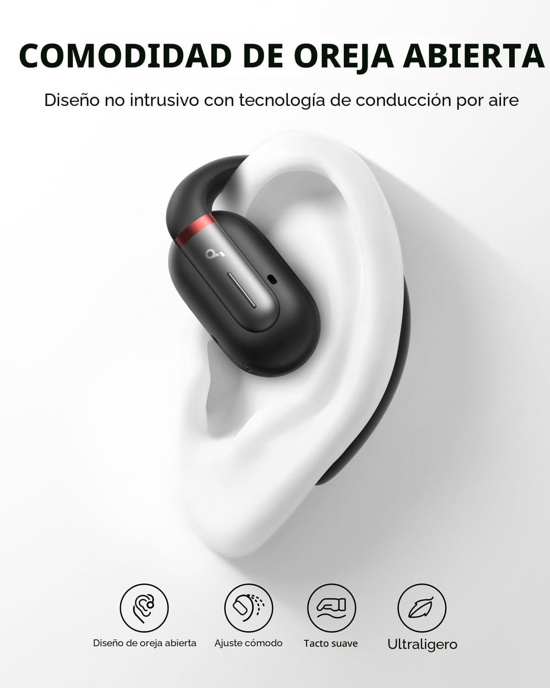 Soundcore by Anker V30i Auriculares de oreja abierta, ultra cómodos...