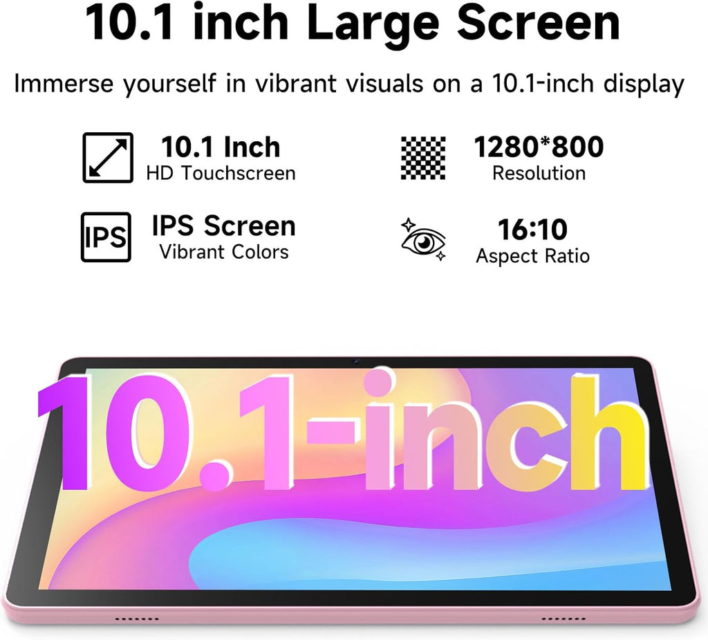 ICONLINK Tableta Android 15 de 10 pulgadas con funda 4+16 GB de RAM