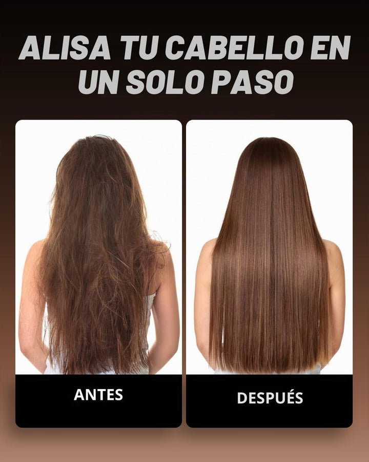Cepillo alisador de cabello, alisador de pelo iónico portátil para...