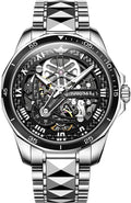 OLEVS Relojes para hombre Big Face Relojes automáticos de acero inoxidable