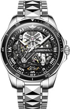 OLEVS Relojes para hombre Big Face Relojes automáticos de acero inoxidable