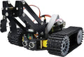 Freenove Kit de robot tanque para Raspberry Pi 5 4 B 3 B+ Zero 2 W, chasis de orugas, objetos de agarre, trazado de bolas, seguimiento de línea, prevención de obstáculos, control de aplicaciones, cámara, servo (frambuesa Pi no incluida)