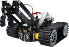 Freenove Kit de robot tanque para Raspberry Pi 5 4 B 3 B+ Zero 2 W, chasis de orugas, objetos de agarre, trazado de bolas, seguimiento de línea, prevención de obstáculos, control de aplicaciones, cámara, servo (frambuesa Pi no incluida)
