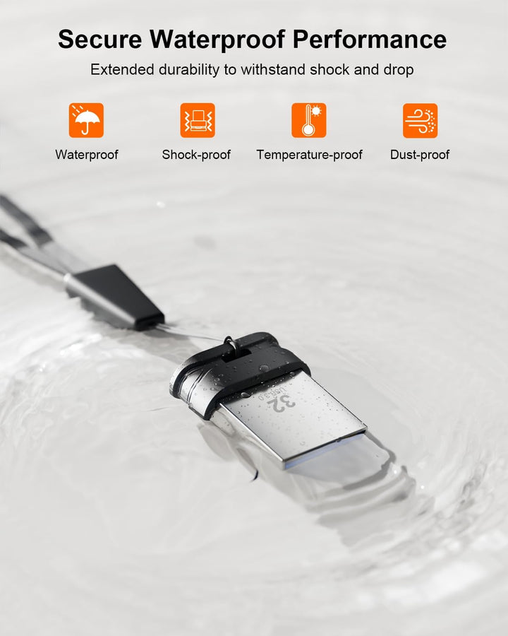 Mini unidad flash USB 3.0 de 32 GB, paquete de 3 unidades, unidad d...