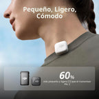 DJI Mic Mini (2 TX + 1 Mobile RX), ultraligero, cancelación activa de ruido