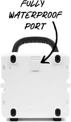 Turtlebox Cub - Altavoz Bluetooth para exteriores, color blanco
