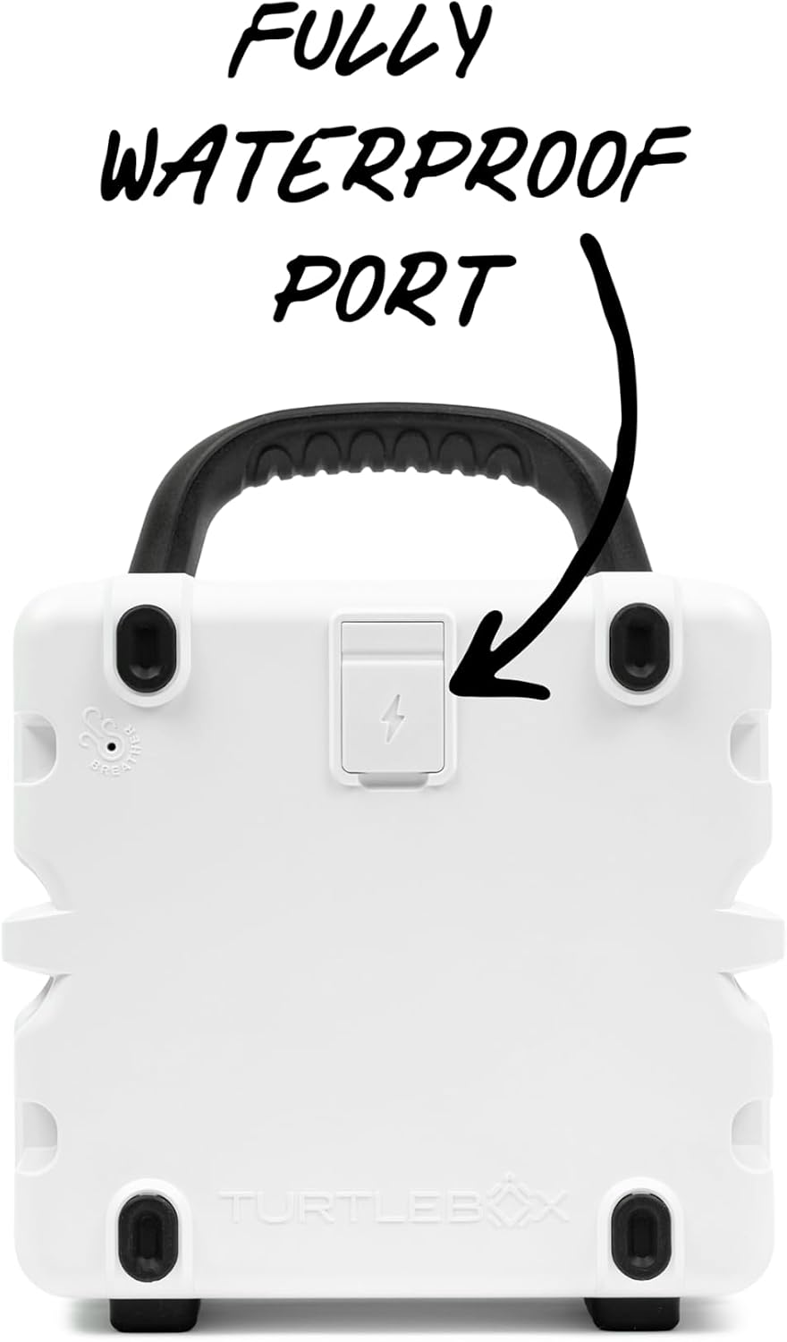 Turtlebox Cub - Altavoz Bluetooth para exteriores, color blanco