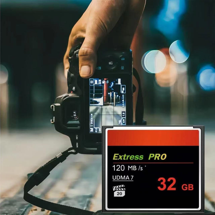 Velocidad UDMA de 32 GB hasta 120 MB/sfor Profesional