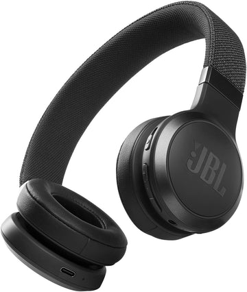 JBL Live 460NC - Auriculares inalámbricos con cancelación de ruido, batería de larga duración y control de asistente por voz, color negro