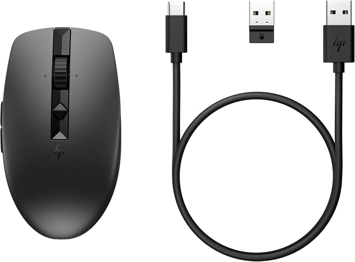 HP Ratón silencioso recargable 710, para computadora o laptop, bate...
