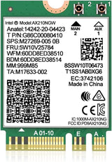 Tarjeta WiFi 6E Intel AX210 NGW Bluetooth 5.3 Adaptador de Red Tri-...