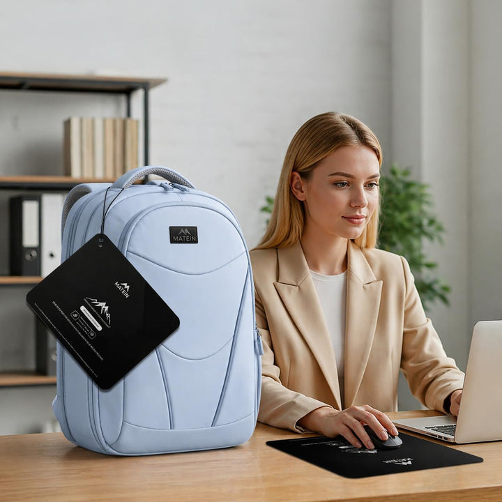 MATEIN HER Mochila de trabajo para laptop con compartimento para al...