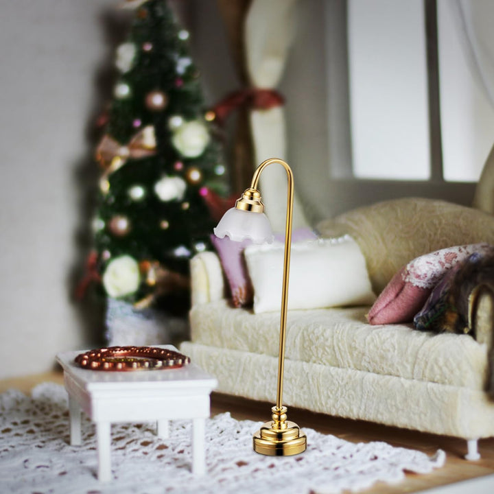 Toyvian 2 lámparas en miniatura para casa de muñecas, luces de casa...