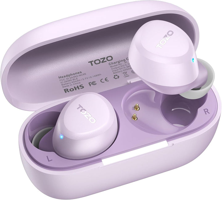 TOZO Auriculares inalámbricos A1 Bluetooth 5.3 de peso ligero en el...