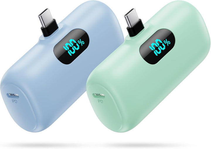 [Paquete de 2] Mini Cargador Portátil 5000mAh Banco de Energía, Ene...