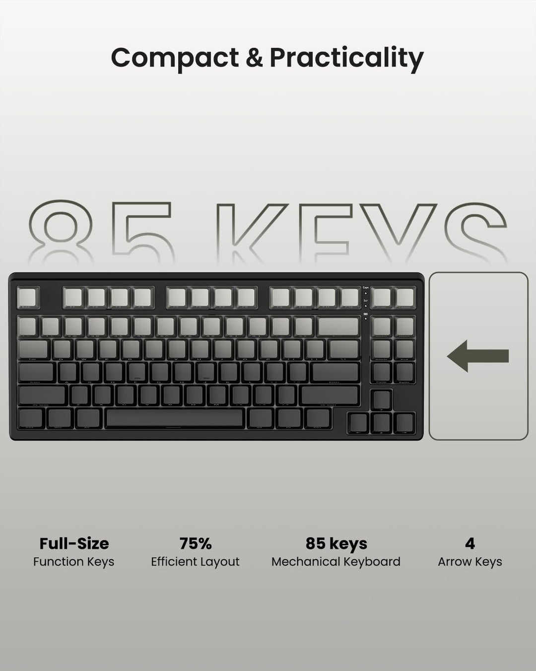 Wireless Mechanical Keyboard,Gasket Mounted Creamy Sound,Bluetooth\...