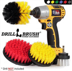 Drillbrush Juego de accesorios para cepillos de taladro, cepillo limpiador eléctrico para bañera, azulejos, ducha y lechada, cepillos de limpieza domésticos multiusos para taladro, cepillos de