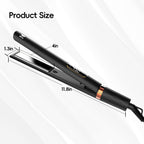 Nicebay Plancha plana de titanio de 1 pulgada, alisador y rizador d...