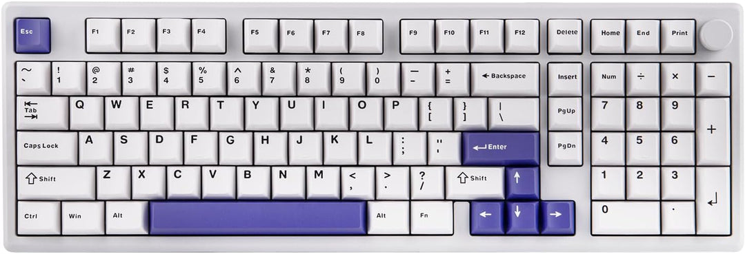 EPOMAKER Galaxy100 QMK\/VIA - Teclado inalámbrico para juegos, carc...