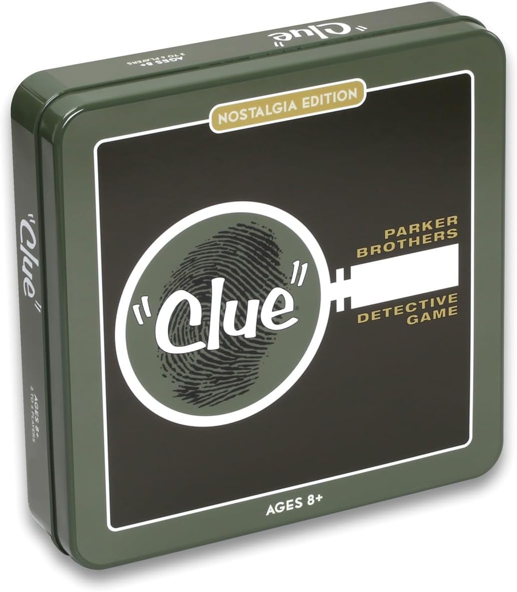 WS Game Company Clue Nostalgia Edition Juego de mesa en lata coleccionable