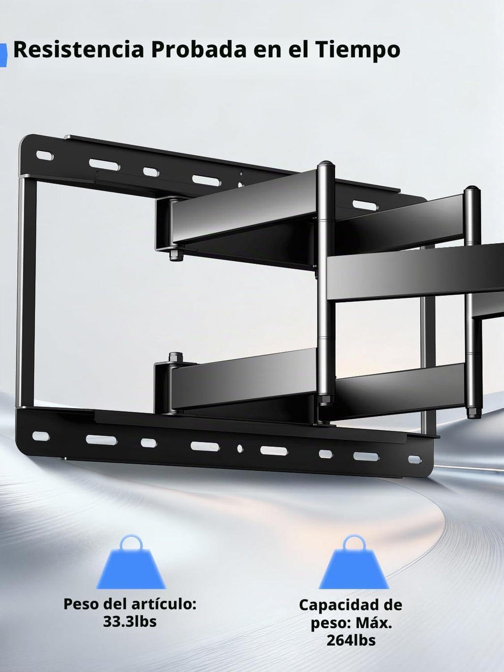 Suptek Soporte de pared resistente para televisores de 60 a 120 pulgadas