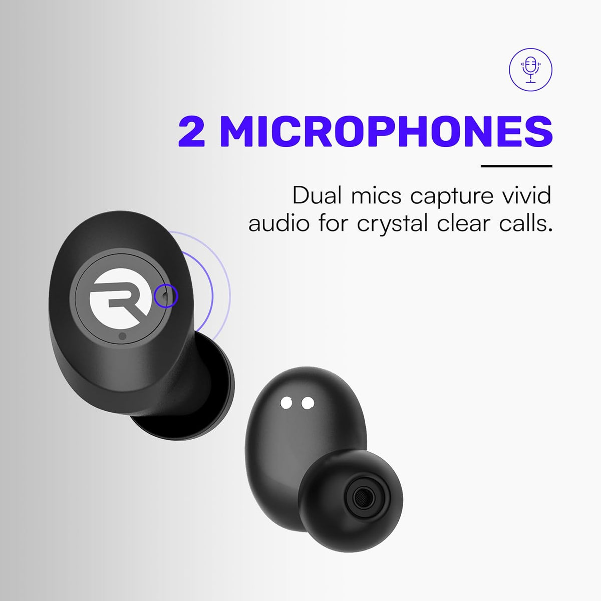Raycon Everyday Earbuds - Auriculares inalámbricos Bluetooth clásic...