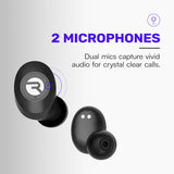 Raycon Everyday Earbuds - Auriculares inalámbricos Bluetooth clásic...