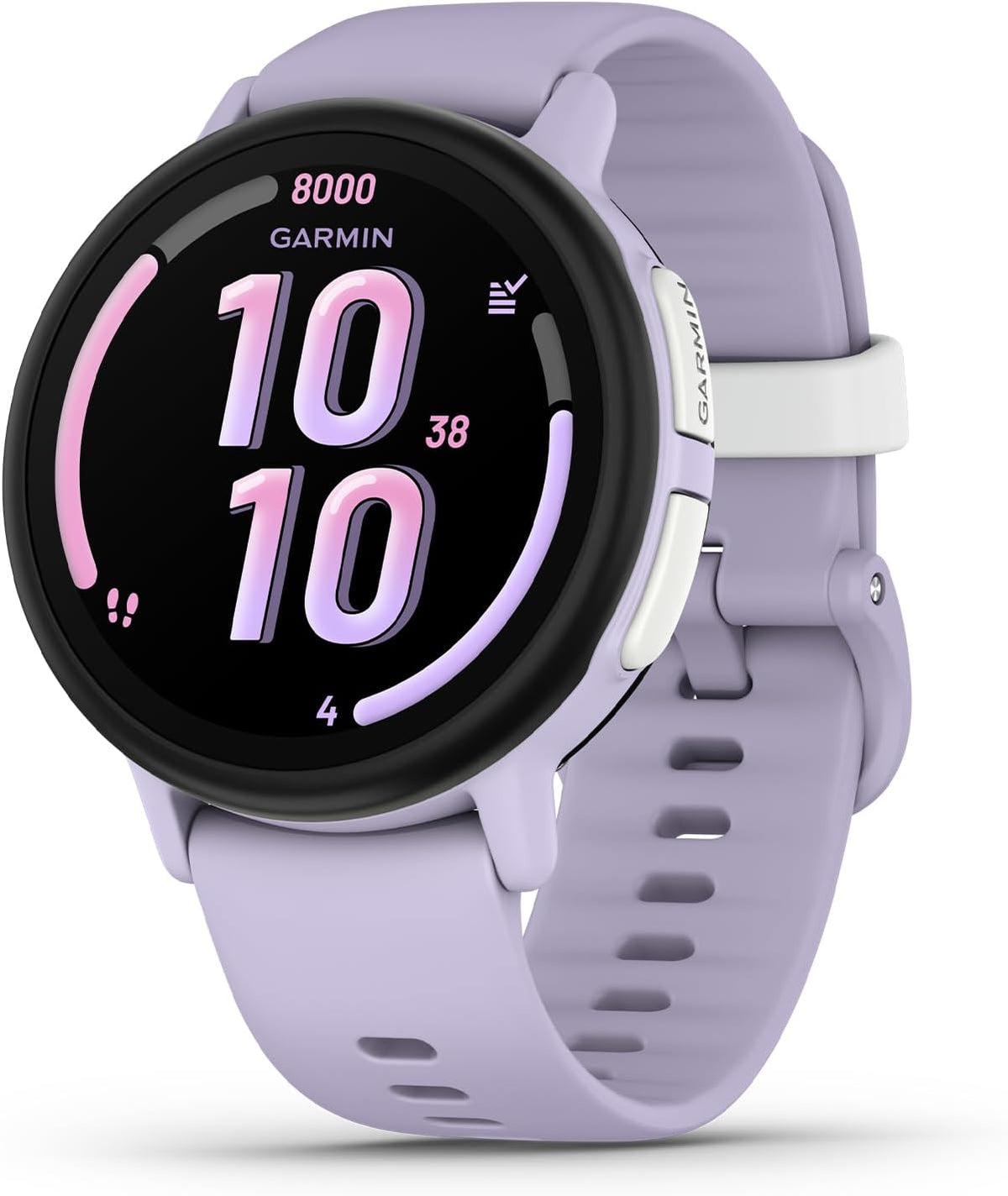 Garmin Bounce™ 2, reloj inteligente para niños con funciones de llamadas, mensajes y seguimiento de ubicación, morado claro