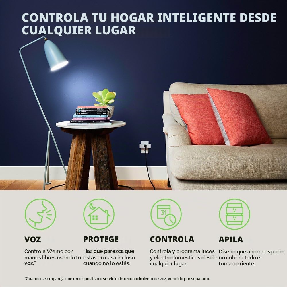 Lámpara LNKF7C063 - Mini enchufe inteligente Belkin