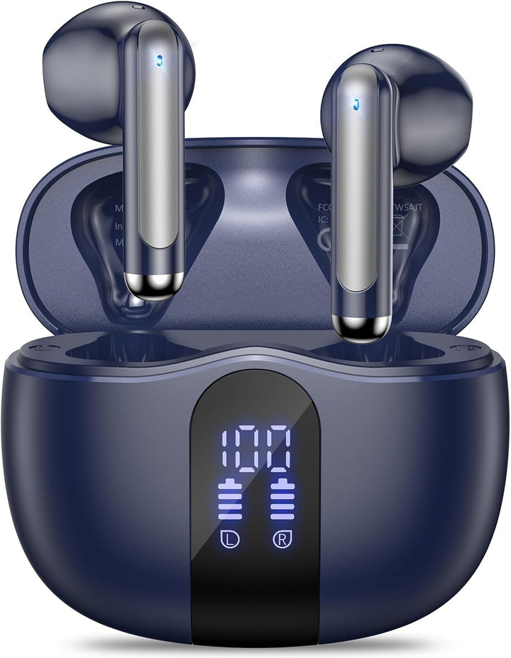 JYUESJKJ Auriculares inalámbricos, auriculares Bluetooth 5.4 estére...