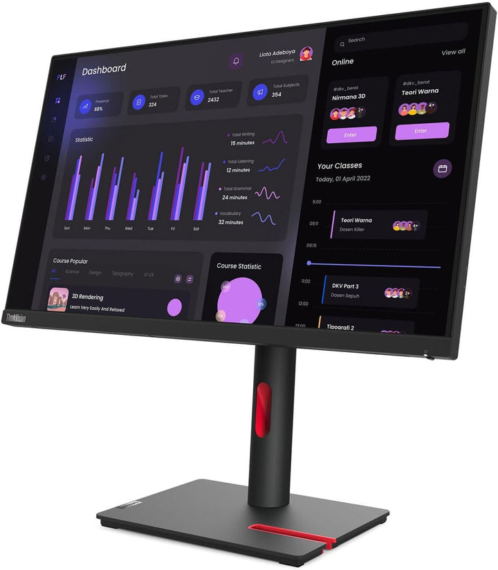 Monitor Lenovo ThinkVision T24i-30 LED Full HD de 24 pulgadas - 16:...