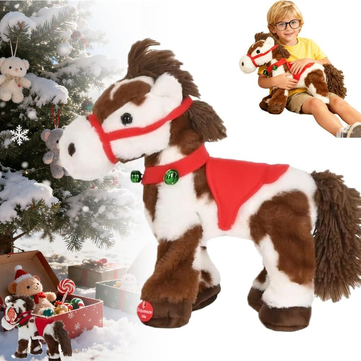 FOUR KAQA Spotted - Caballo eléctrico de peluche poni