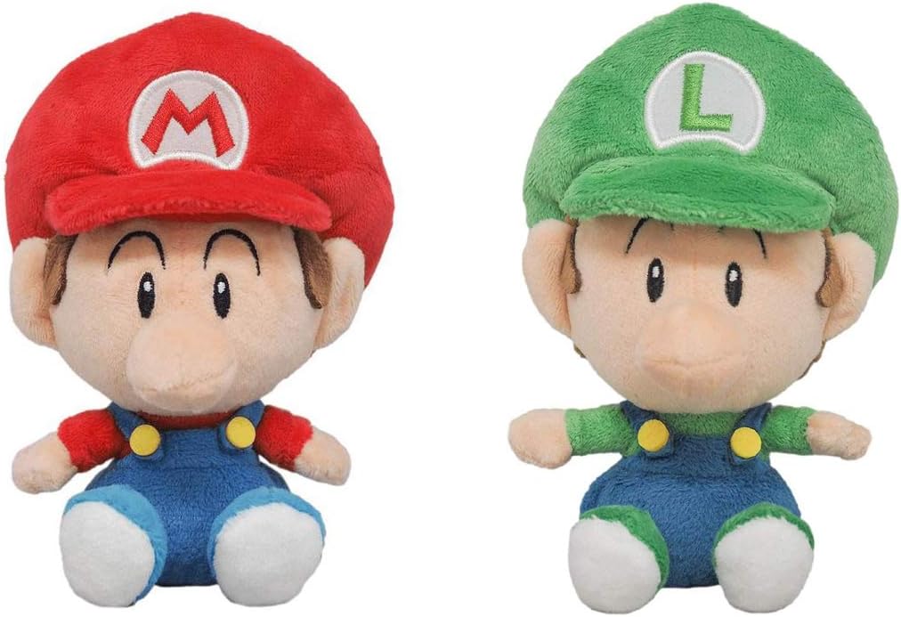 Little Buddy Juego de 2 peluches All Star Collection 1247 Baby Mario y 1248 Baby Luigi