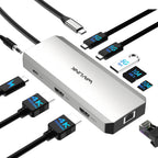 WAVLINK Estación de acoplamiento para laptop, estación de acoplamiento