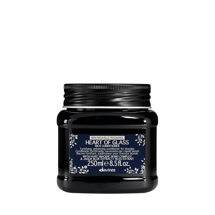 Davines Heart of Glass Rich Conditioner, Fortifying Treatment for B...