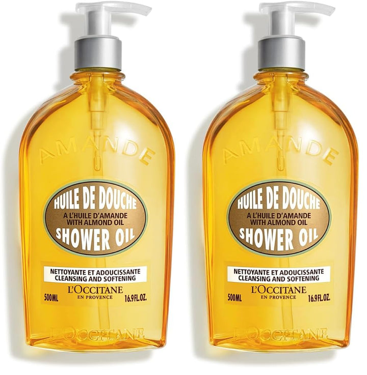 L'OCCITANE Aceite de ducha de almendra limpiador y suavizante,...