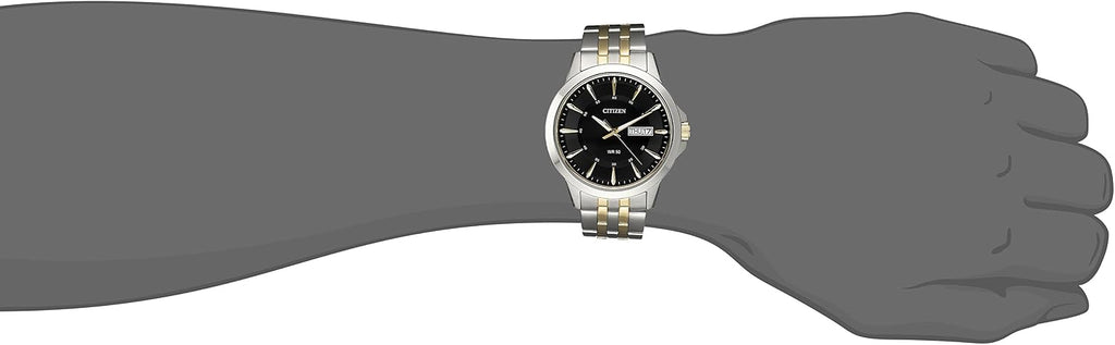 Citizen Quartz Reloj para Hombre, Acero Inoxidable, Clásico, Doble tono