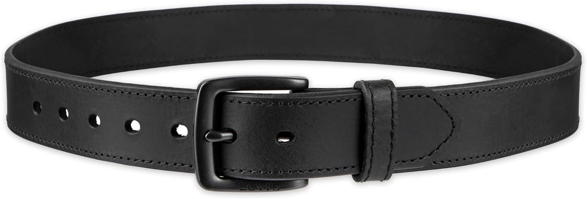 Levi's Cinturón de cuero casual para hombre, correa clásica par...