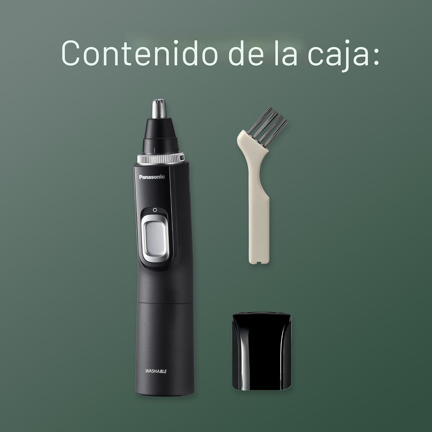 Panasonic ER-GN70-K - Recortadora de pelo de orejas y nariz para ho...