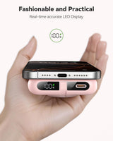 Cargador portátil magnético para iPhone y Apple Watch, banco de ene...